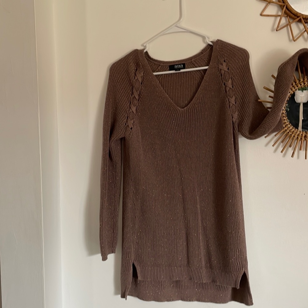 ana light brown extra small cardigan